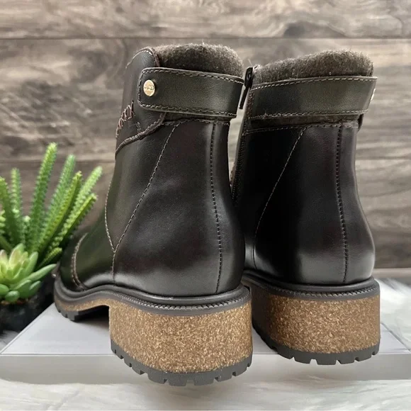 Earth Elements Taylen Boot Lug Sole Patchwork Ankle Boots Size 10. - Picture 7 of 9